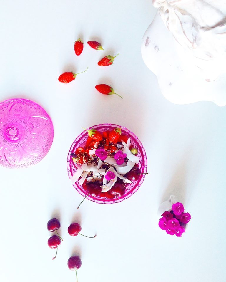 fraise cerise fin